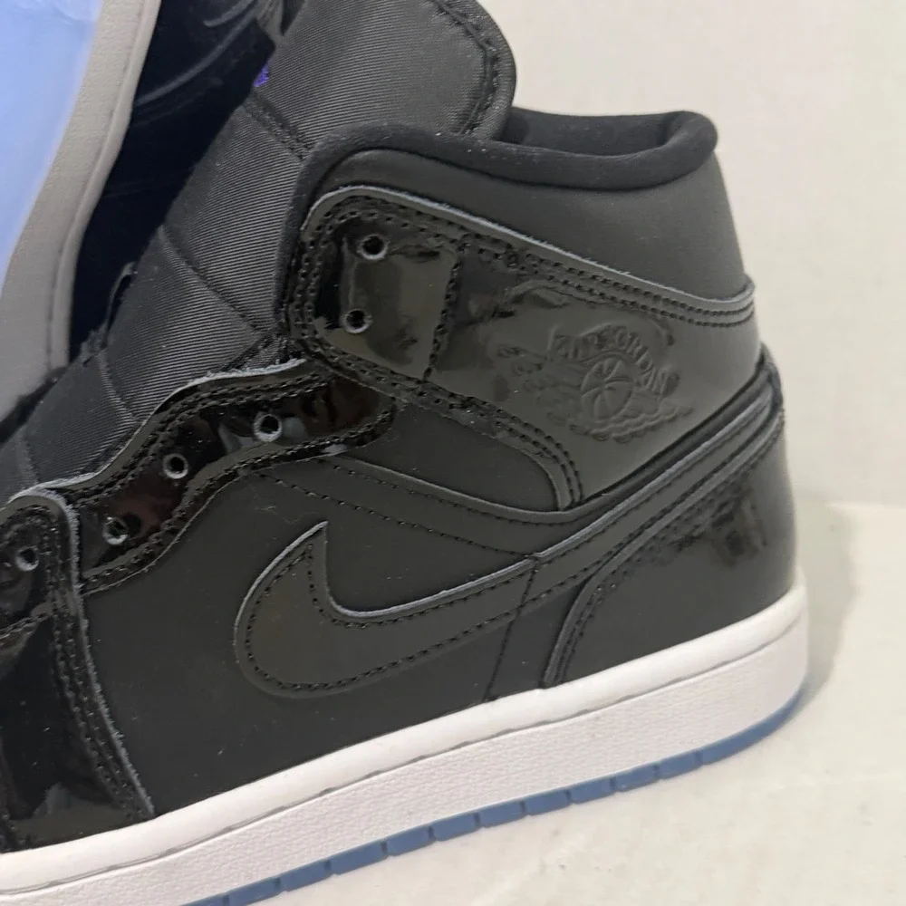 Jordan Air Jordan 1 Mid Space Jam Black Dark Concord DV1308-004 Mens 7